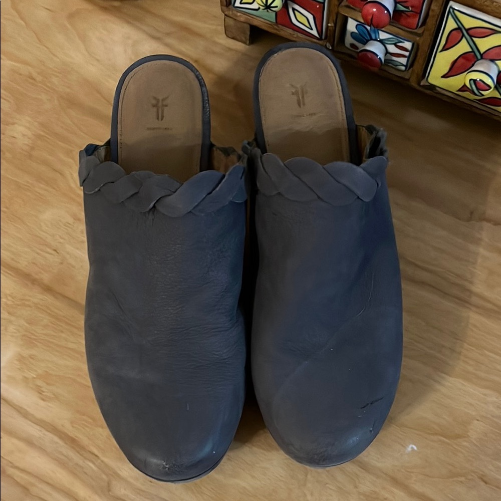 Frye Grey Clogs